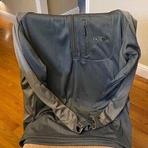 Men's Olive Quarter-Zip Jacket